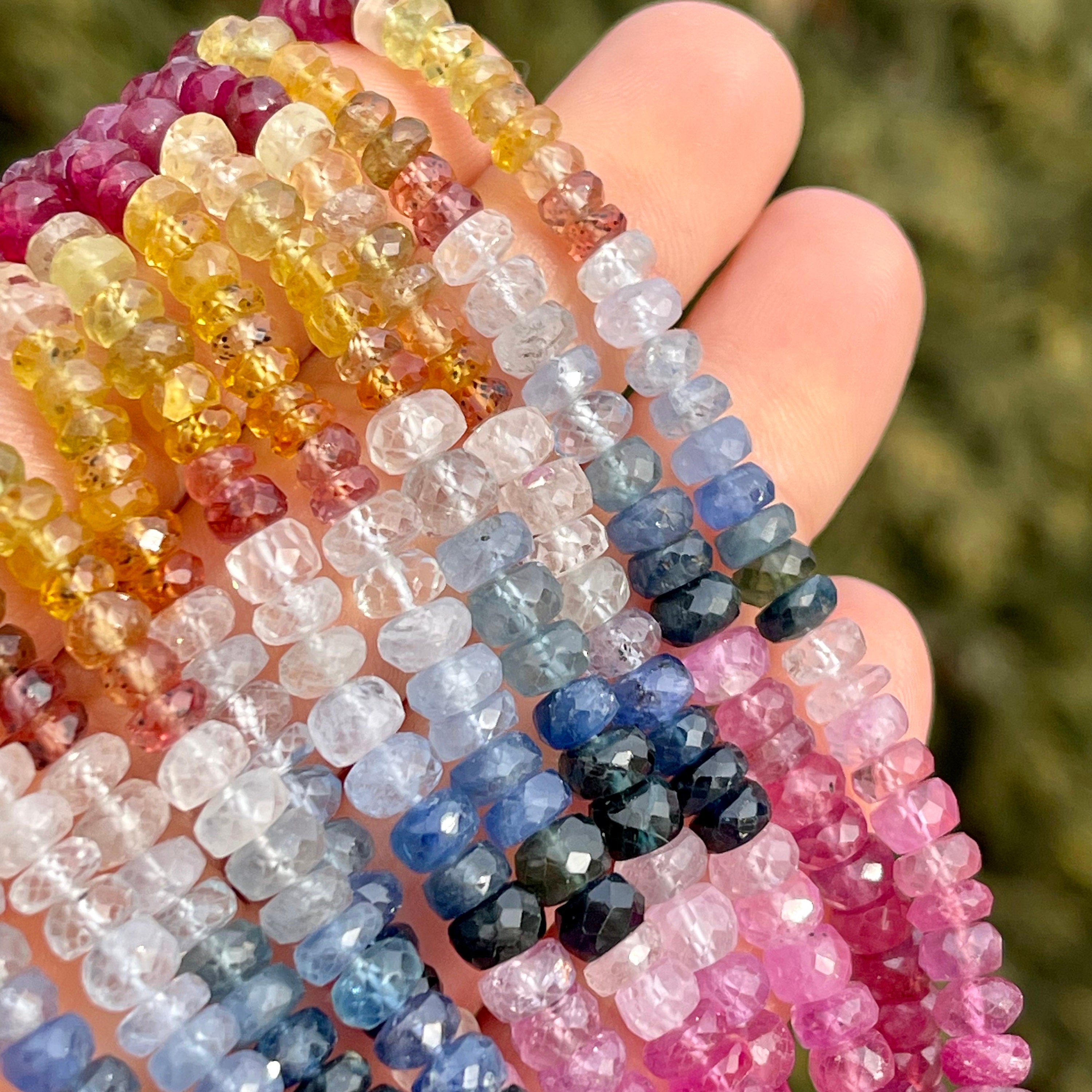 BeadTin Dark Sapphire 6mm Faceted Rondelle Beads - 1350pcs Transparent Craft Beads