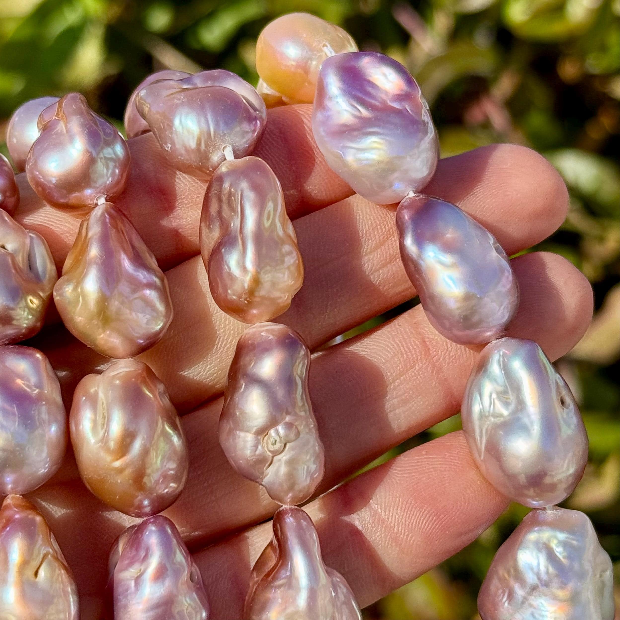 【HYERES LOR】24SS★ BR(W) Ball Pearl & Carnelian Beads NC 2_c4ca13cc-a29e-4022-b44e-