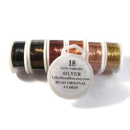 Non Tarnish Plated Wire 16 Gauge Round Wire for Making Etsy