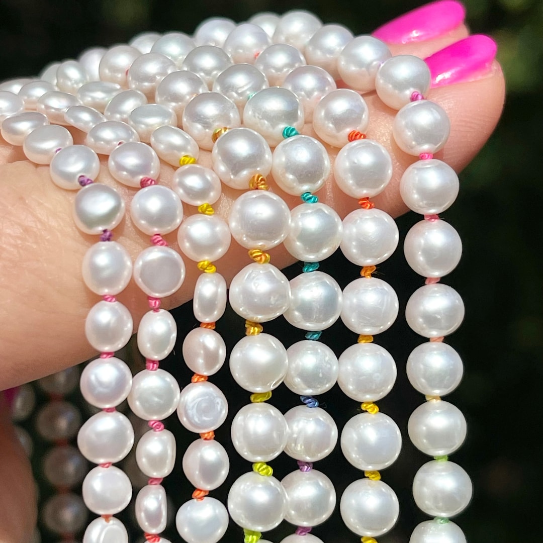 ★関税込★VINTAGE HOLLYWOOD★Rainbow Beads n Pearl Necklace il_1080xN.5362742174_dmb6.jpg