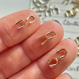 Wire Guardian, Wire Guardian Gold Filled, Sterling Wire Guard, Gold Filled Wire Protector, Wire Guardian 0.8mm Hole, Wire Guardian 1mm Hole