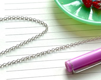 Sterlingzilveren kabelketting 1,8 mm - aan de voet of met bevindingen - zilveren kwaliteitsketting voor het maken van kettingen, sierlijke ketting (F-876S)