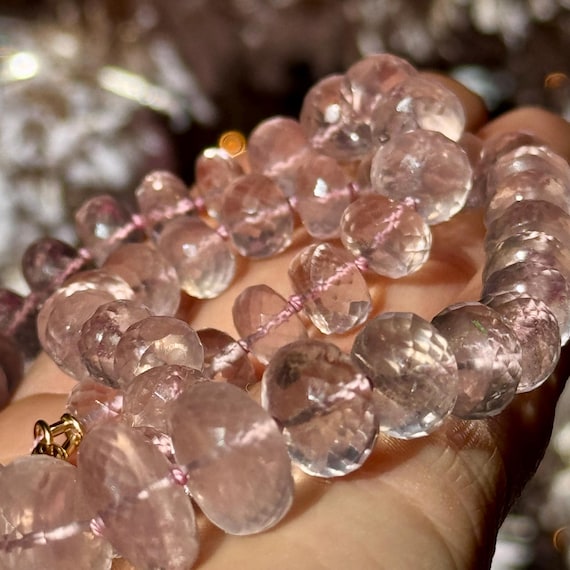 Rose Quartz Necklace, 17