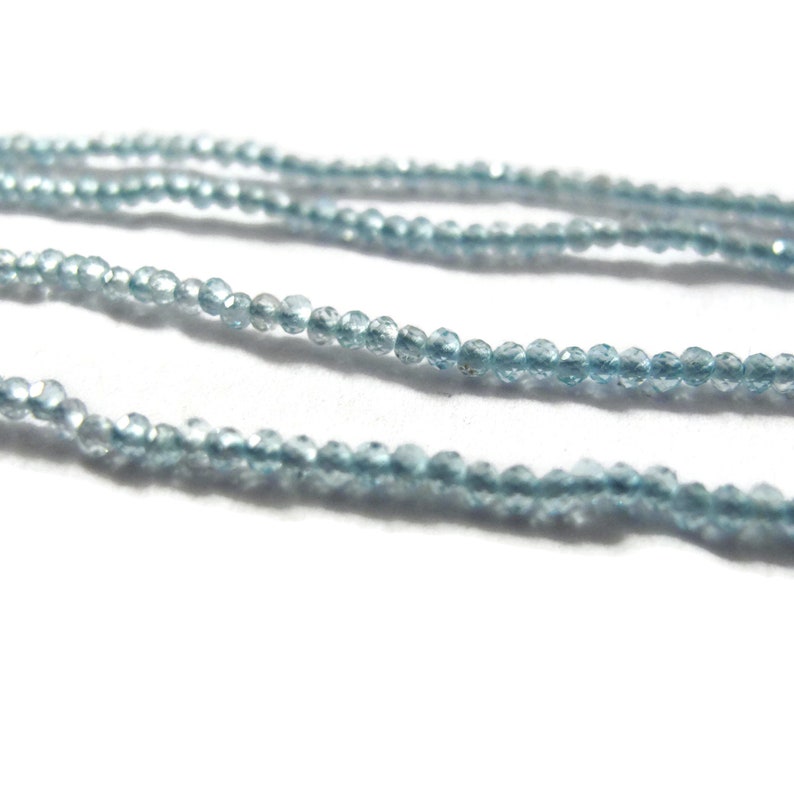 Beautiful Gemstones for Making Jewelry S-Ap1 13 inch Strand 2.5mm Beautiful Apatite Beads Small Faceted Rounds 2.2mm