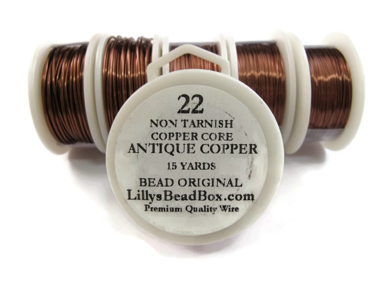 Antique Copper Wire 22 Gauge Round Wire for Making Jewlery Etsy