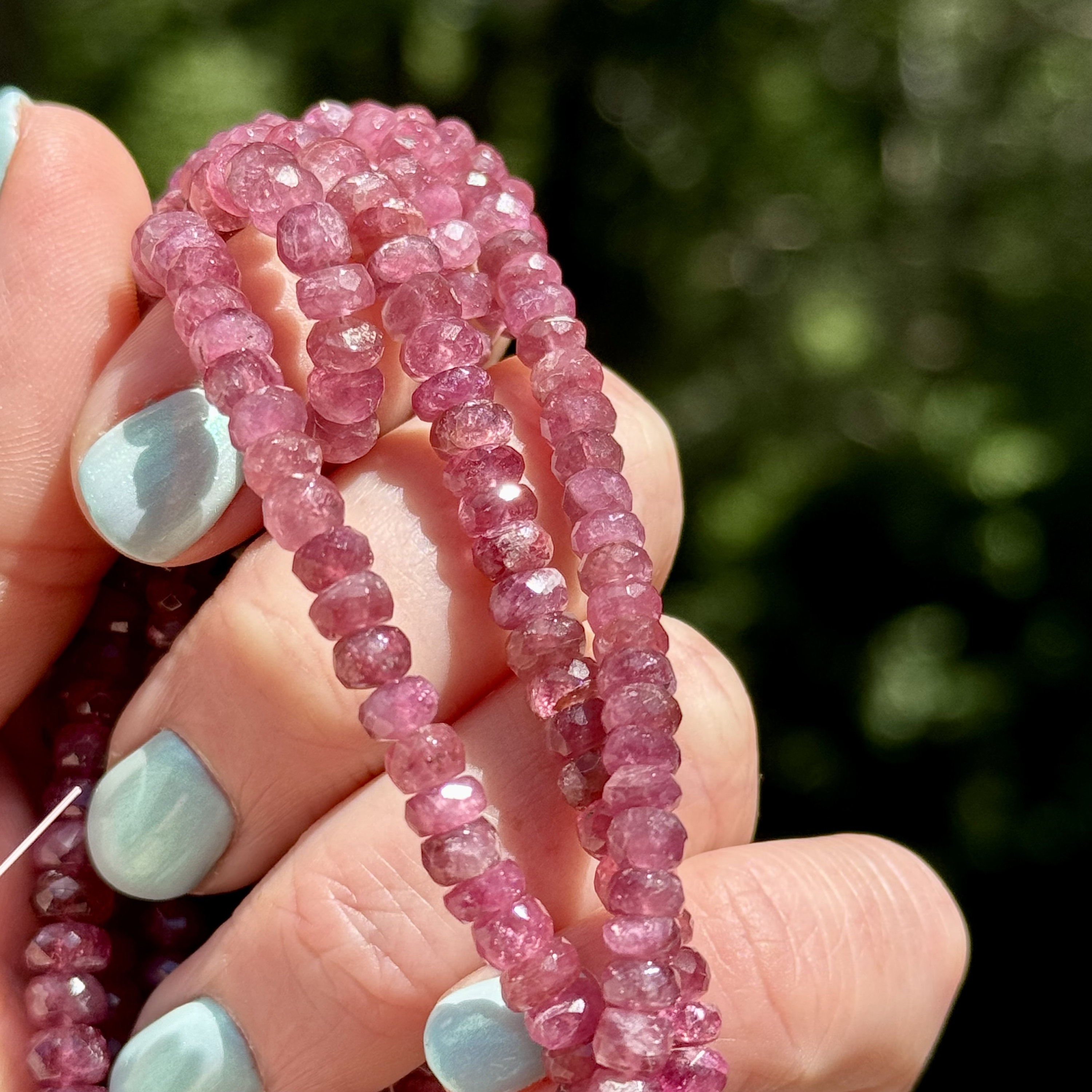 Natural Multi Tourmaline Beads Strand – 11mm Round Gemstone Beads | Jewelry Making, DIY Craft, Gift For Her - View #10