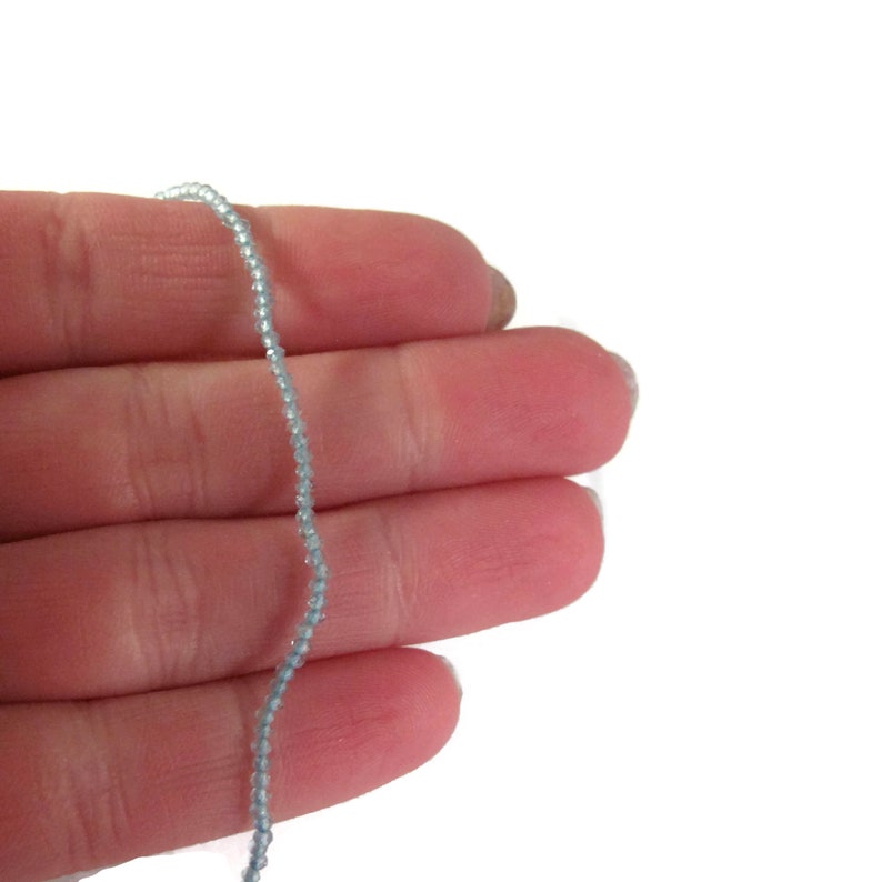 Beautiful Gemstones for Making Jewelry S-Ap1 13 inch Strand 2.5mm Beautiful Apatite Beads Small Faceted Rounds 2.2mm