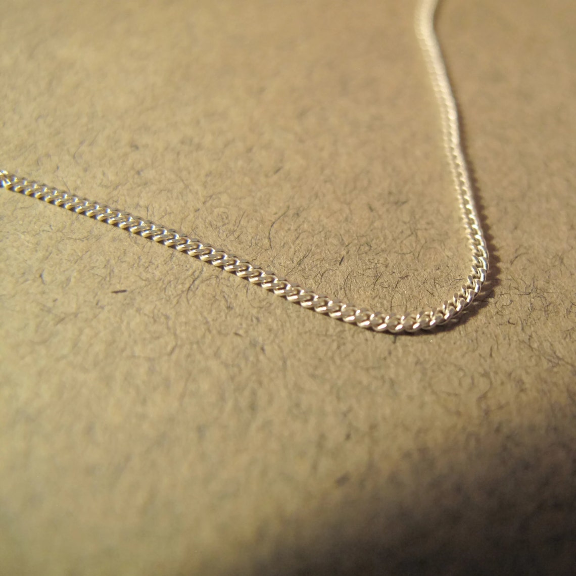 16 Inch Curb Chain Thin Simple Chain Delicate Finished Chain Etsy