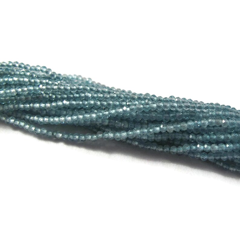 Beautiful Gemstones for Making Jewelry S-Ap1 13 inch Strand 2.5mm Beautiful Apatite Beads Small Faceted Rounds 2.2mm