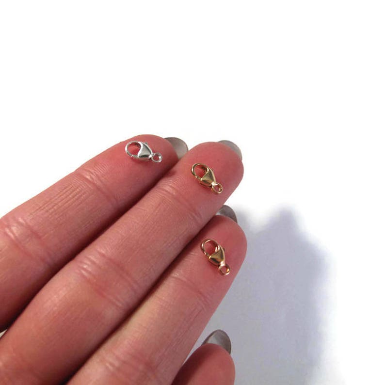 Small Lobster Claw Clasp One 14k Gold Filled 9mm Lobster - Etsy
