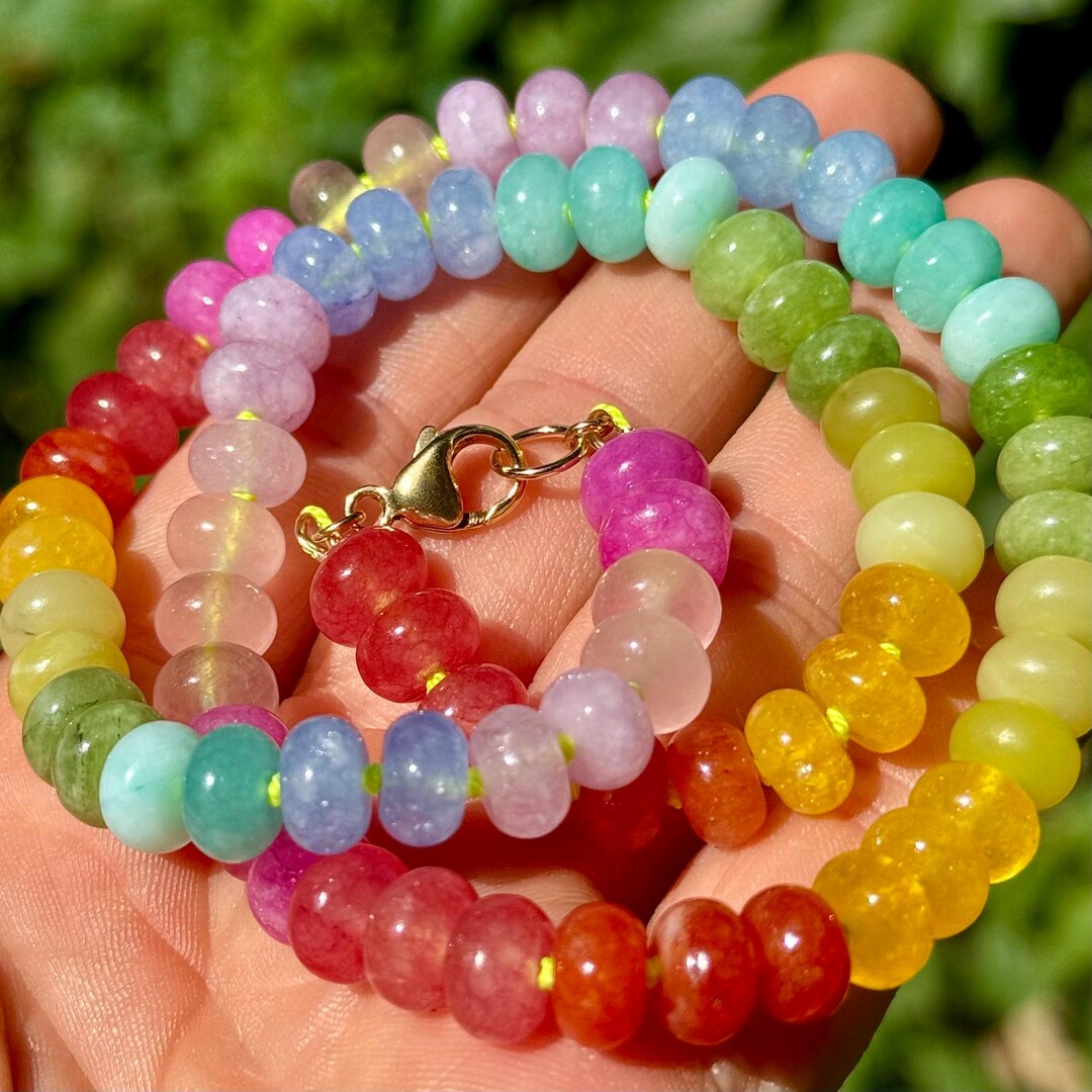 Rainbow Stone Necklace