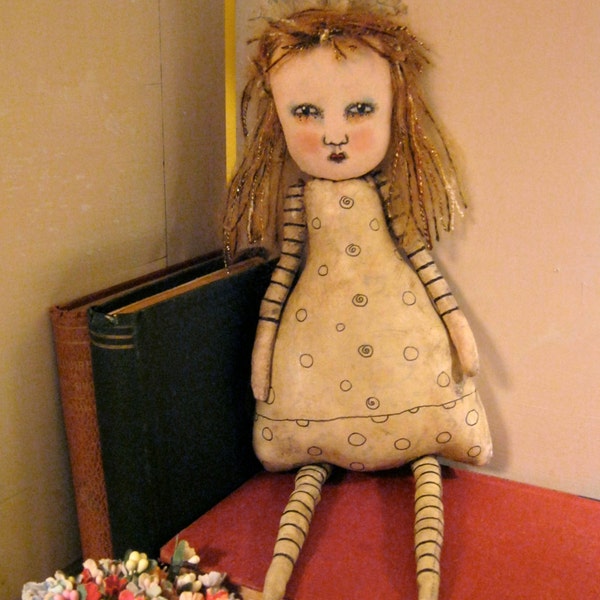 girl art doll, sandy mastroni