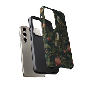 Dark floral pomegranate phone case
