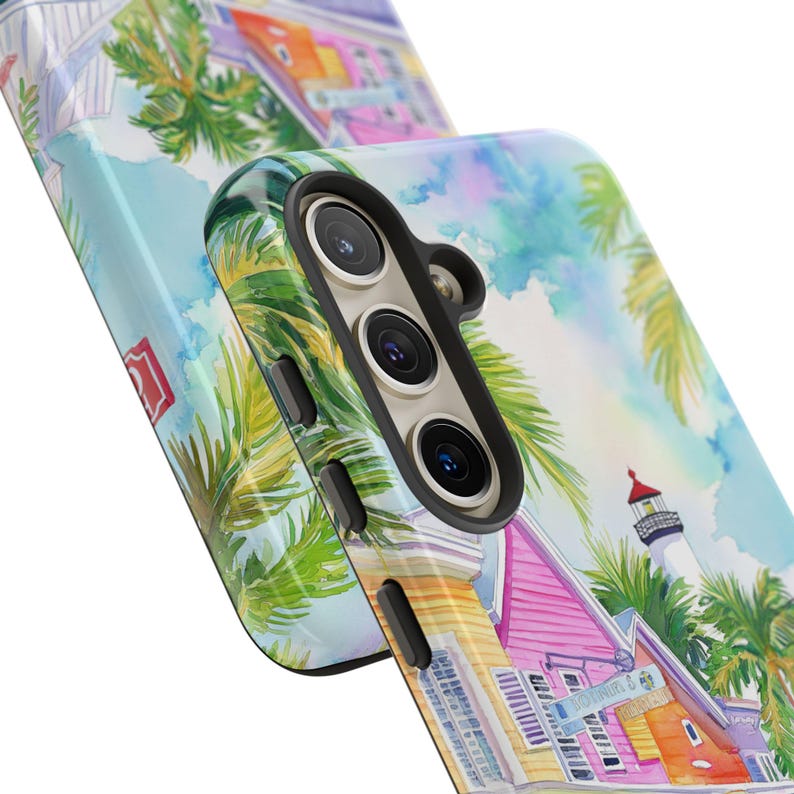 Key West-inspired phone case perfect for beach lovers and travelers seeking paradise vibes.