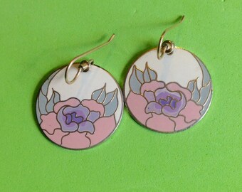 Laurel Burch Earrings Garden Rose