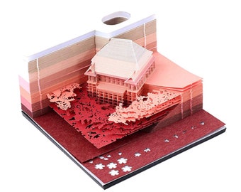 3D Art Memo Pad – Japanese Kiyomizu Temple