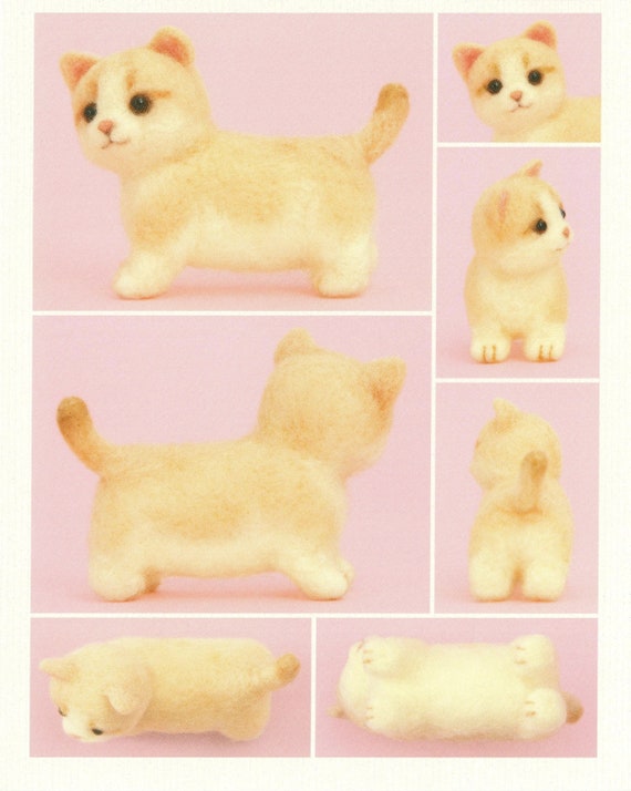 Faceless Cats Needle Felting Kits