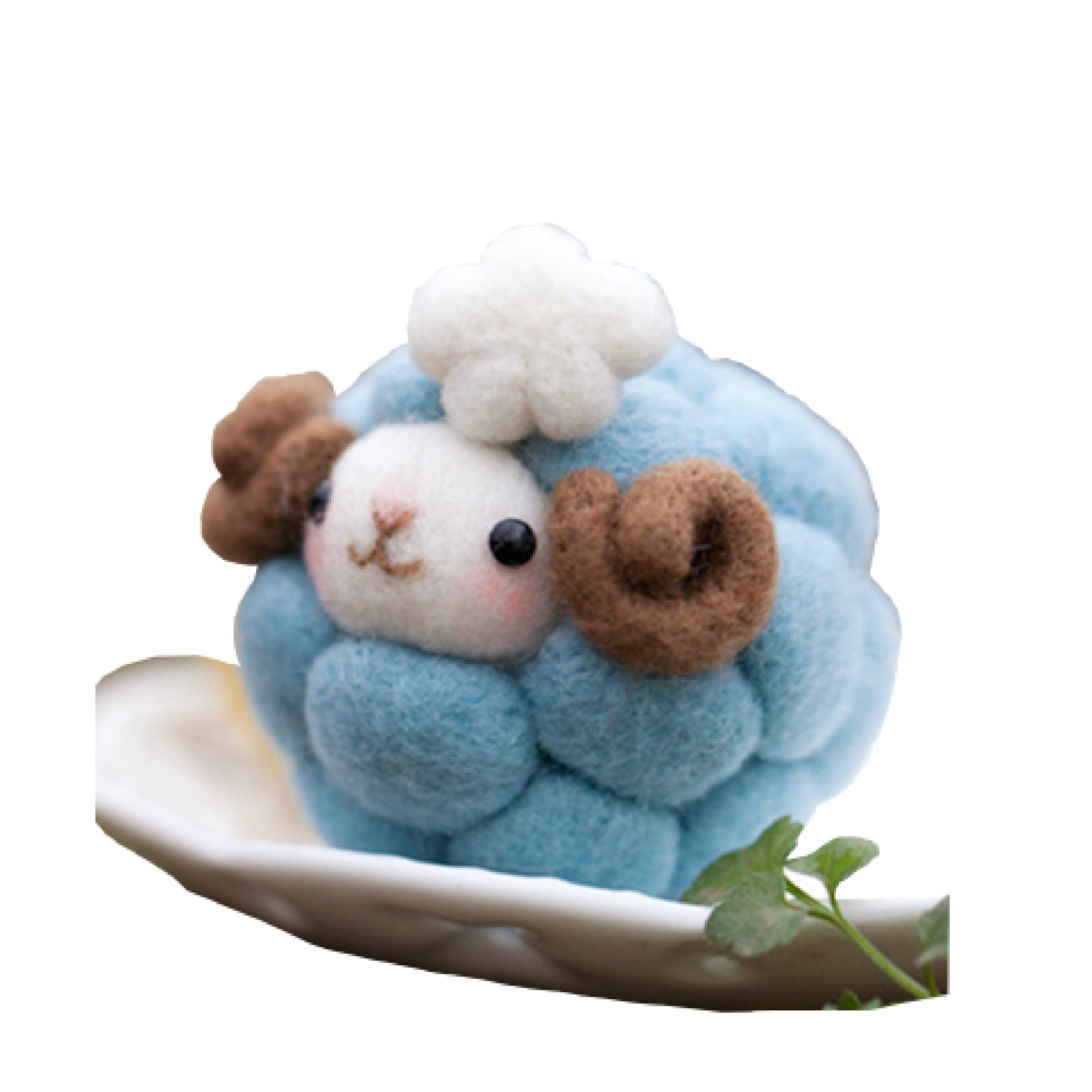 blue sheep stuffed animal