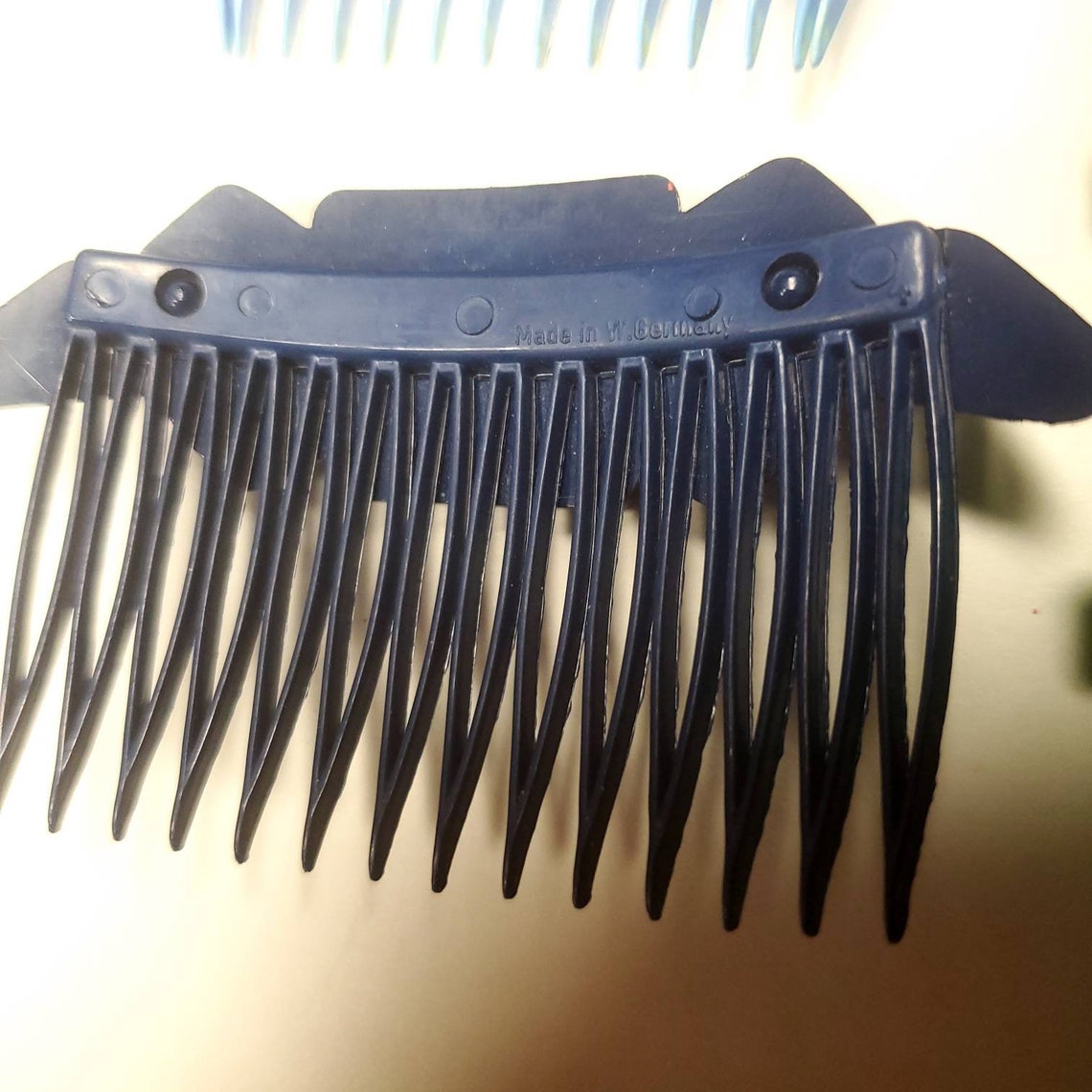 Vintage Lot of 10 Decorative Plastic Hair Clips 1980s Hong Kong Goody