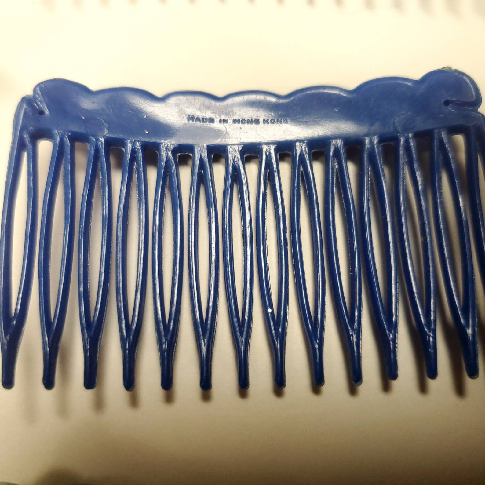 Vintage Lot of 10 Decorative Plastic Hair Clips 1980s Hong Kong Goody