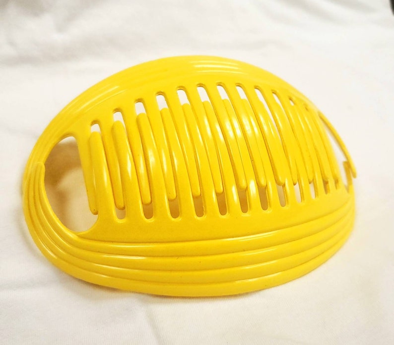 Vintage Goody Yellow Banana Claw Hair Clip XL 6 Inches Authentic 80s Etsy