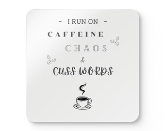 Lustige Kaffee-Inspirationen Untersetzer aus Korkholz