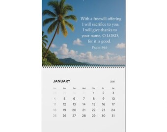 Motiverende wandkalender 2026 | Natuurfotografie en inspirerende citaten