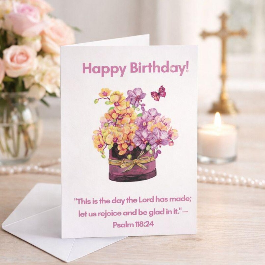 Religious Birthday Greeting Cards for Women - Birthday Celebrations - Etsy