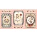 NEW "La Vie En Rose" by Mirabelle by Santoro, Girl Picture Patch Panel on Pink