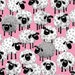 World of SusyBee, Lal the Lamb, Black sheep in the Crowd, Cotton Fabric, Yard