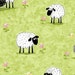 World of SusyBee, Lal the Lamb, Sheep in a Meadow, Cotton Fabric, Yard