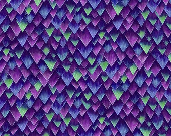 Hootie Patootie - "Feather Triangles", 100% cotton from P&B Textiles