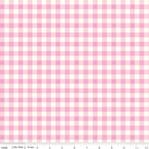 Barbie™ World Barbie Gingham Pink - from Riley Blake Designs,  100% cotton