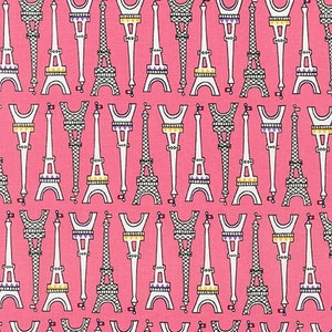 Eiffel Towers in Sweet Pink, Oui Oui Paris Collection by Suzy Ultman, yard