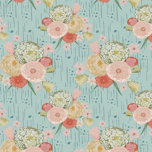 Blossom in Aqua from Paintbrush Studio Fabrics