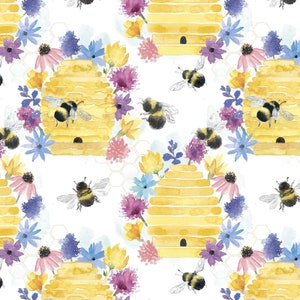 Bee Harmony - Bees in Harmony  by David Textiles, yard