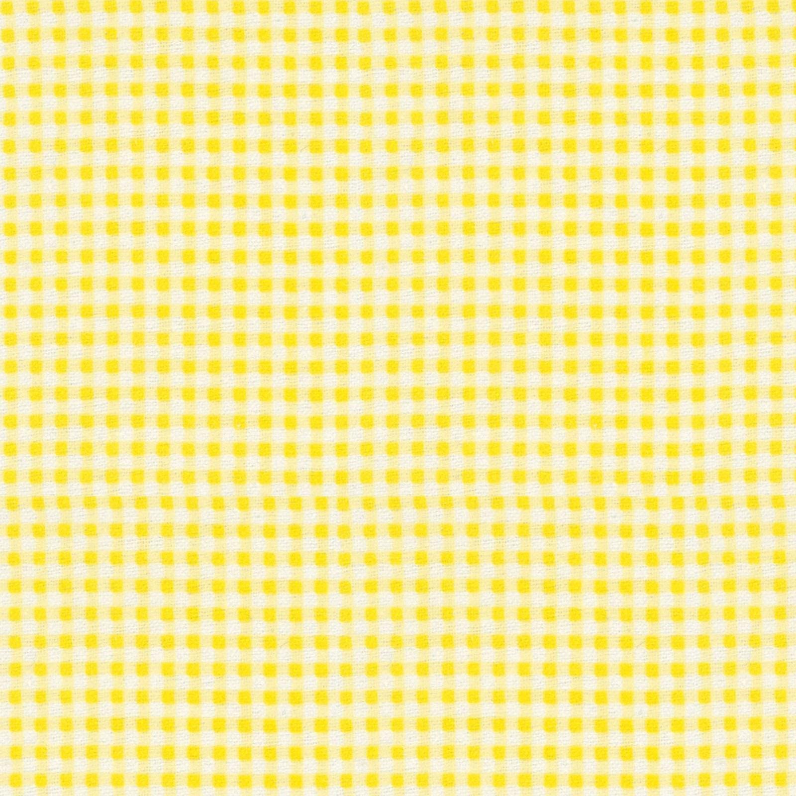 Sunshine Yellow Gingham Flannel, 100% cotton Flannel, LAST 30 Inches