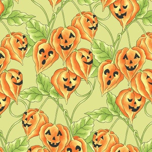 Spellcaster&#39;s Garden from Maywood Sudios, Jack O&#39; Lantern Vine in Lt green,  LAST 38 Inches