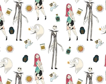 Nightmare Before Christmas, Opulence Packed, Licensed fabric, 100% cotton