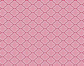 Joel Dewberry's  True Colors,  Lodge Lattice in Pink, yard