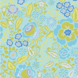 TAZA by Dena Designs, Caroline in Blue, 1 yard