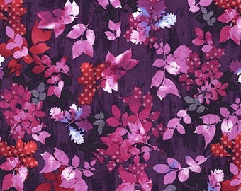 Garden Allure by Dari Designs Studios, Sunset Leaves Robert Kaufman fabrics, yard