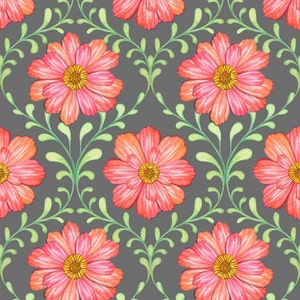 Quilting Treasures, NICOLE TAMARIN-CHARLESTON, Gray Floral vine Trellis, yard