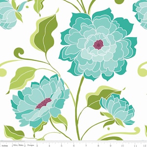 Halle Rose, Halle Main in White by Riley Blake, Yard