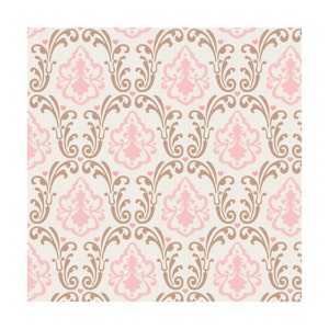 NEW from Camelot Fabrics, With Love Collection, Divine Damask on Ivory, yard