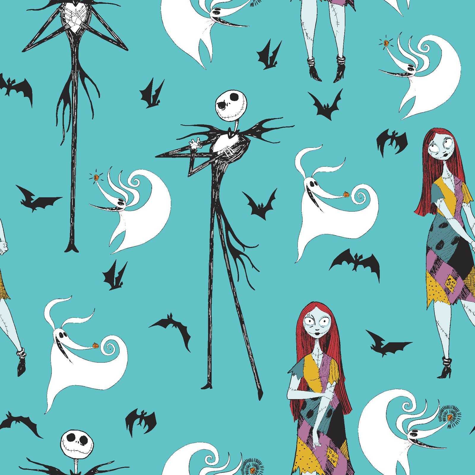 nightmare before christmas sally dress fabric 3 Shades Sally Fabric Bright Nightmare | Seamless Design | Digital Paper | Halloween