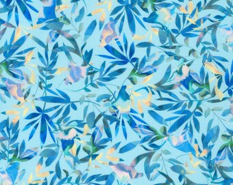 Florence  in sky blue , Floral Blender -  Robert Kaufman fabrics, 100% cotton
