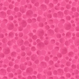 Lewis and Irene Fabrics, Bumbleberries blenders, Carnival Pink dots, yard