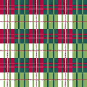 Holiday Wonder, Red and Green Plaid,  by 3 wishes fabric