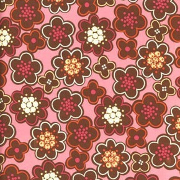 SALE  Erin McMorris  Flower Field in Pink.....Park Slope collection, yard